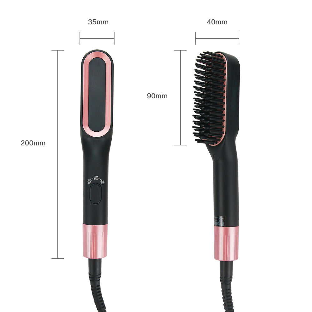 2022 New Simply Mini Portable Hot Air Dryer Brush Fast Beard Hair Straightener