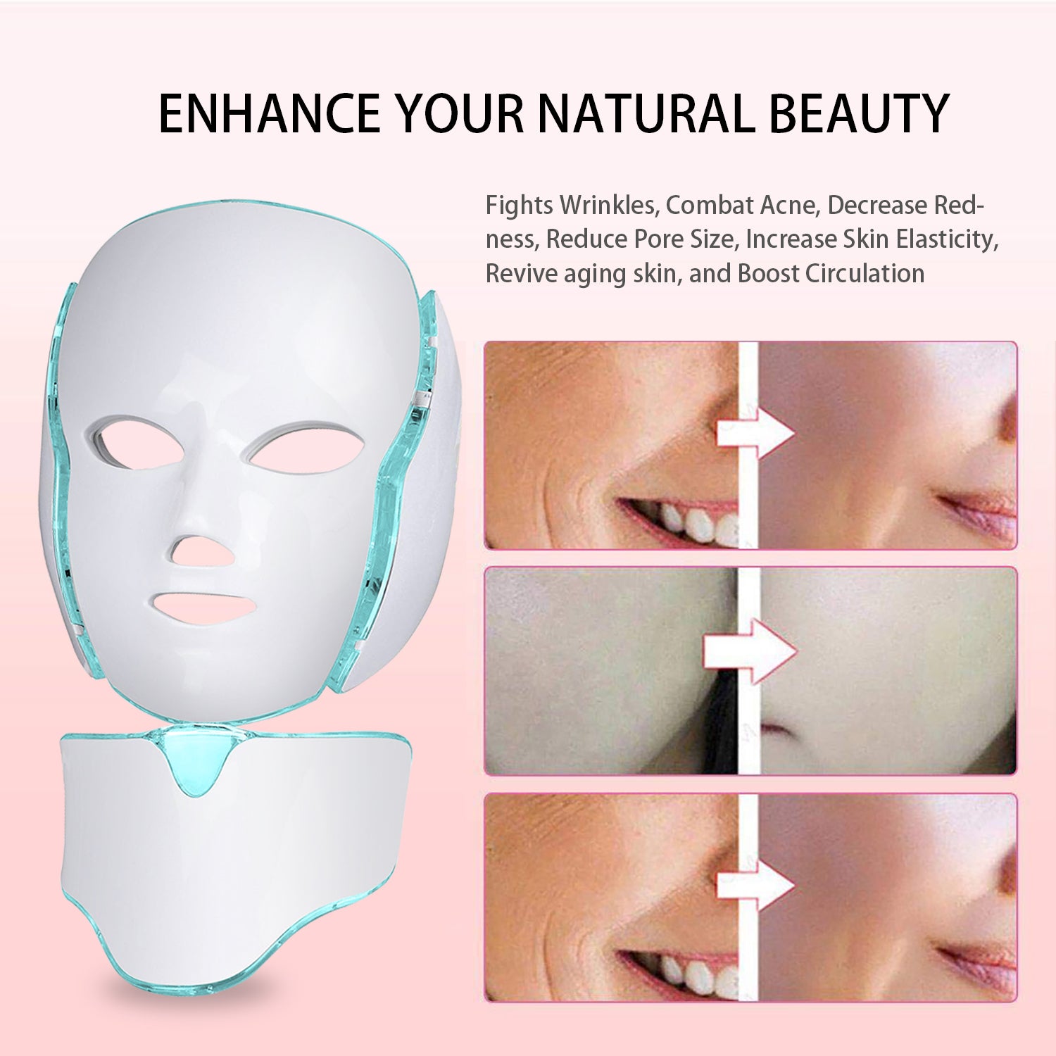 7 Colour Photon LED Skin Rejuvenation LED Face Mask