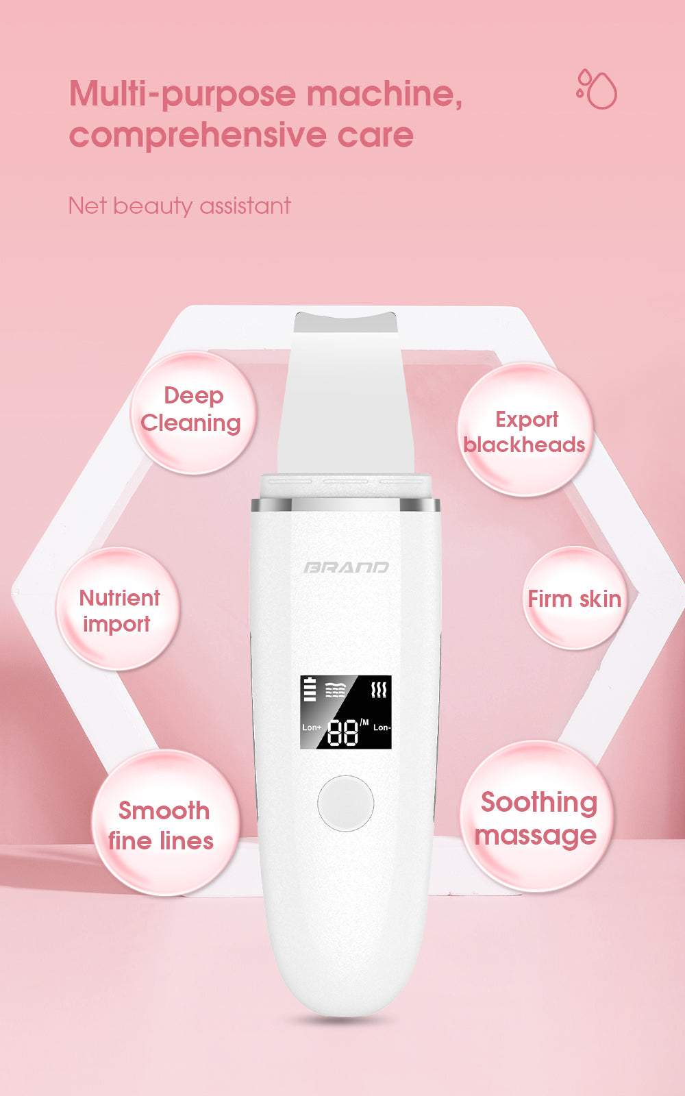 Ultrasonic Skin Scrubber Machine