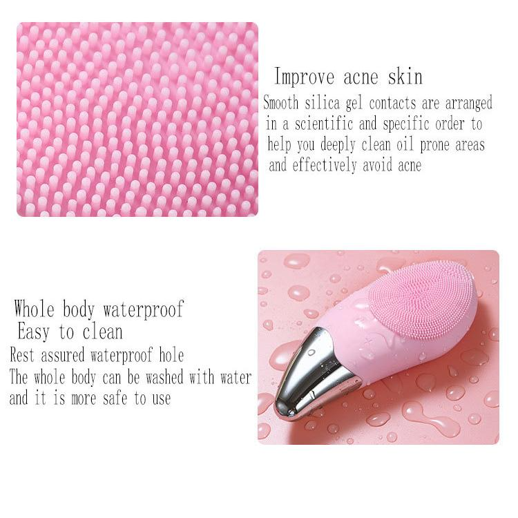 Electric Silicone Facial Cleansing Brush