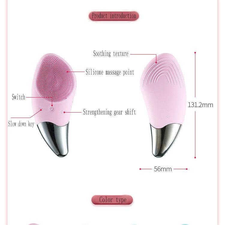 Electric Silicone Facial Cleansing Brush