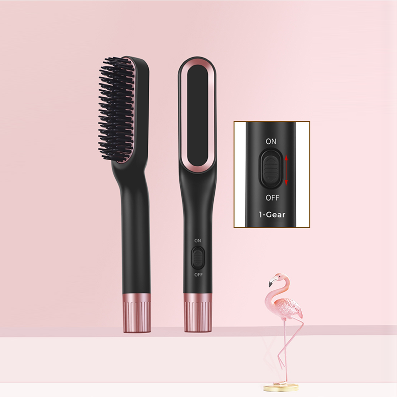 2022 New Simply Mini Portable Hot Air Dryer Brush Fast Beard Hair Straightener