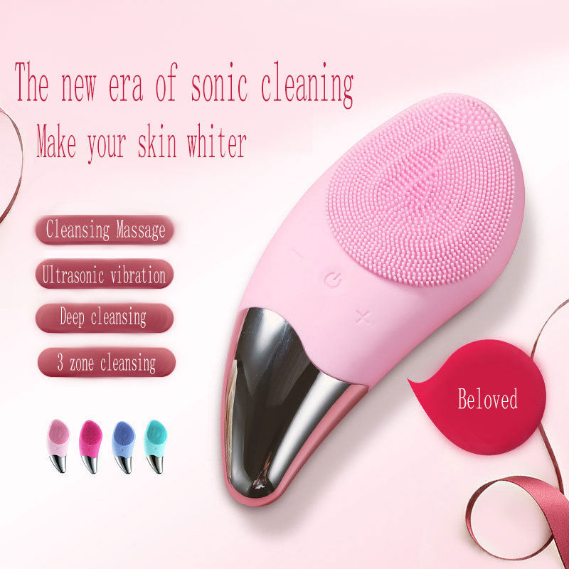 Electric Silicone Facial Cleansing Brush