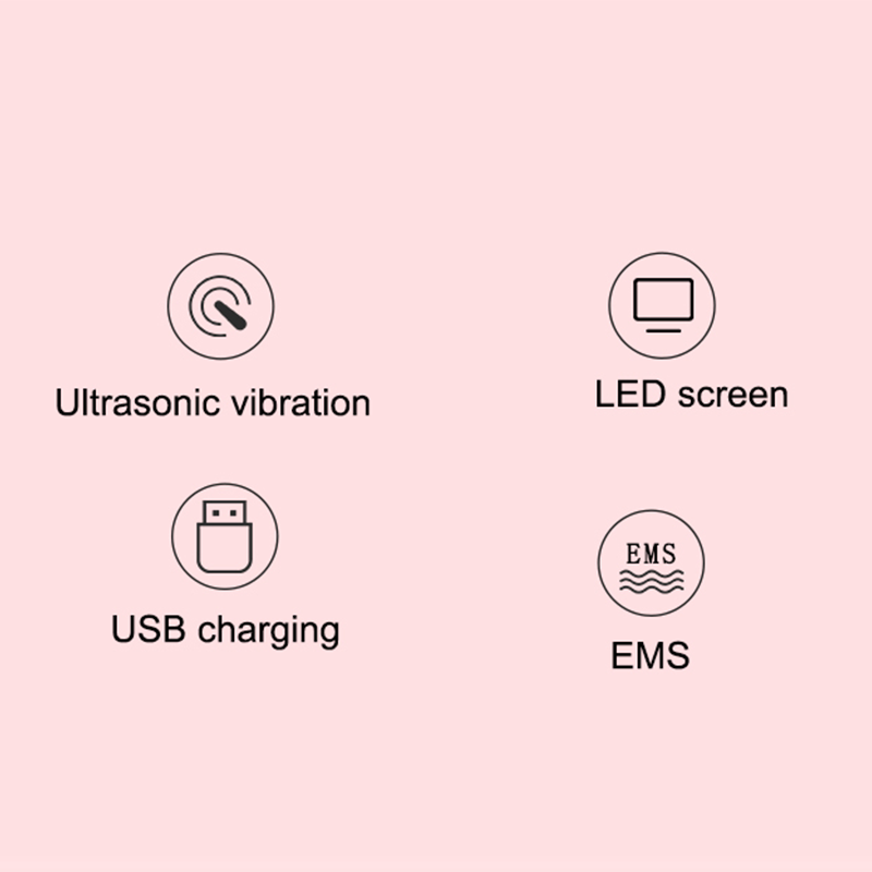 Spatula Ultrasonic LED Facial Skin Scrubber