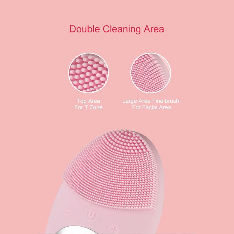 OEM/ODM Full Silicone Facial Cleaner Sonic Washing Ultrasonic Face Cleansing Brush