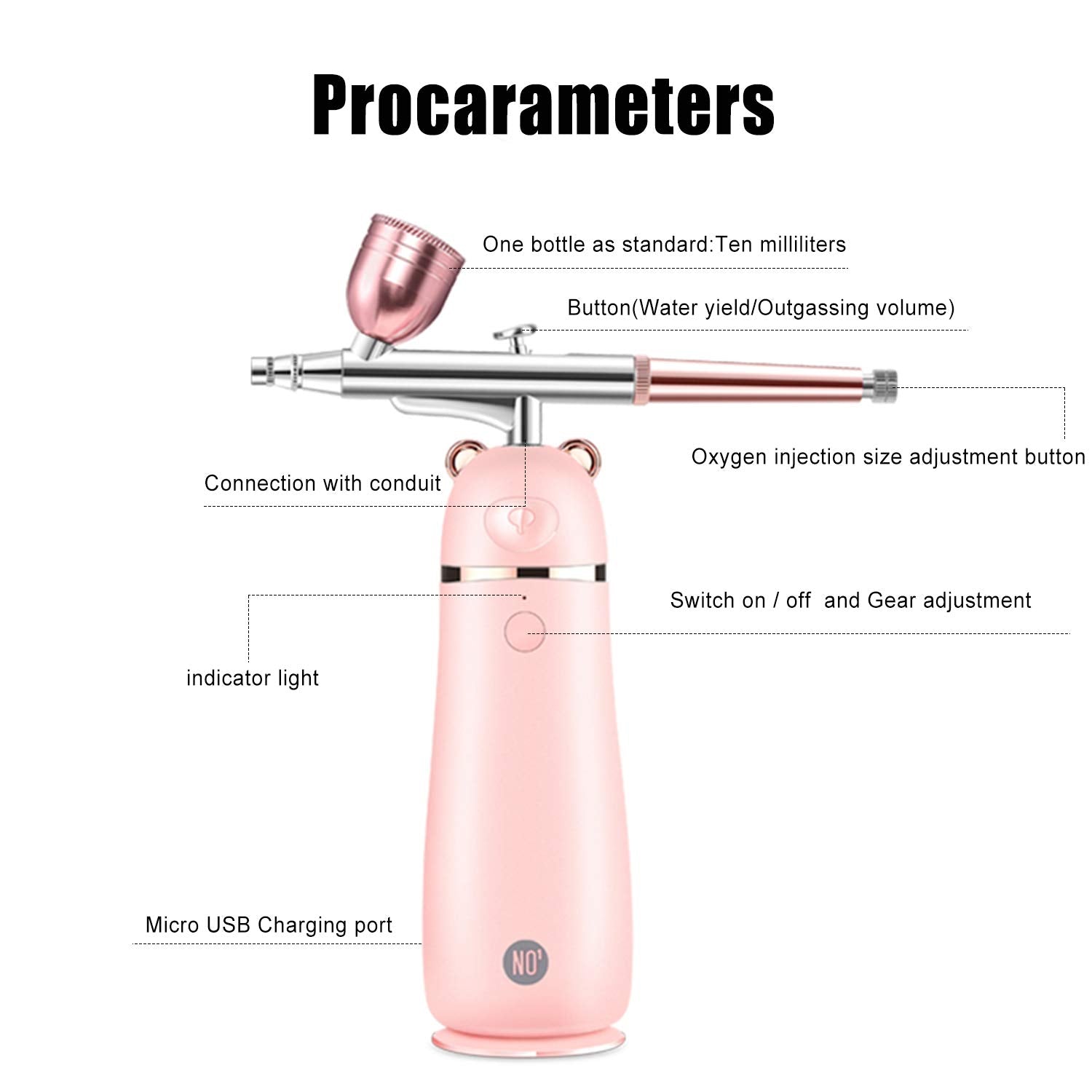 High Pressure Handheld Oxygen Spray Water Supplementary Instrument