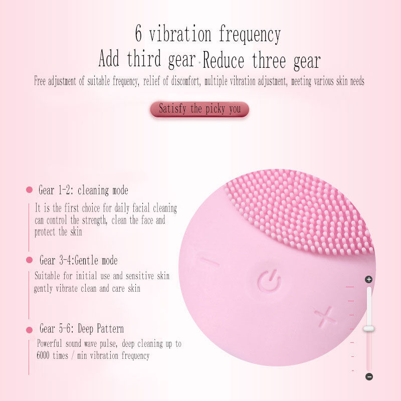 Electric Silicone Facial Cleansing Brush