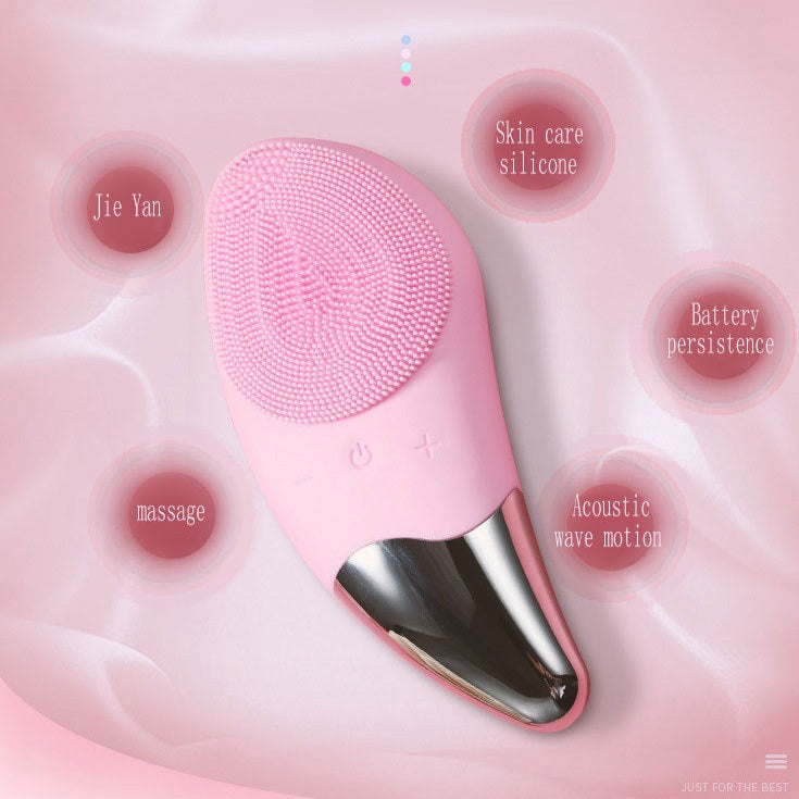 Electric Silicone Facial Cleansing Brush