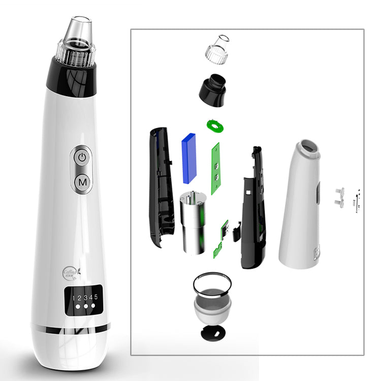 Portable rechargeable electric vacuum blackhead removal tool kit