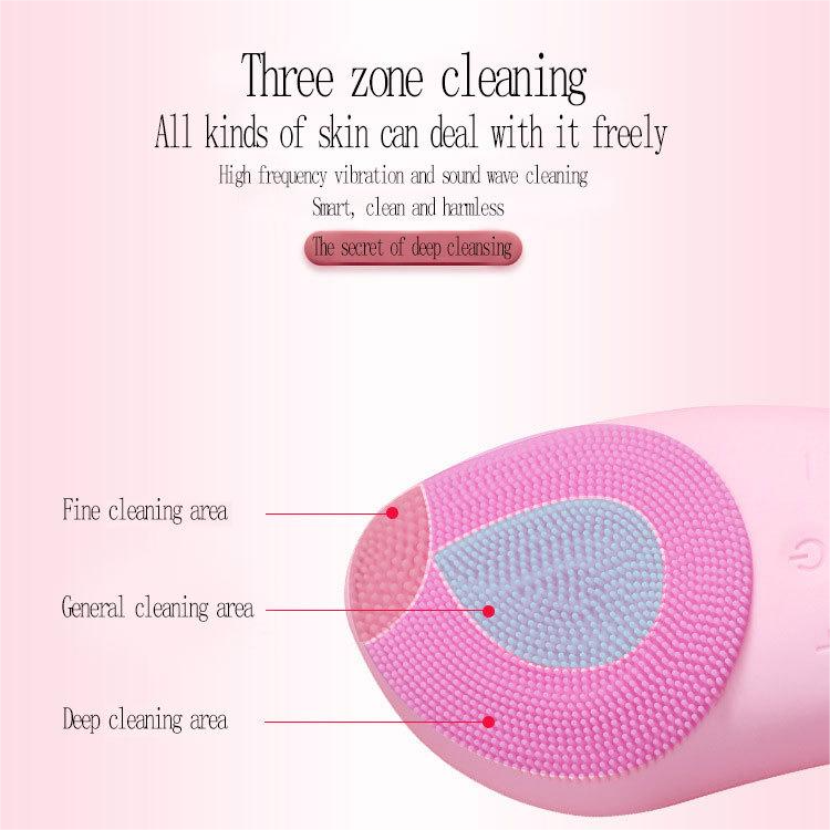 Electric Silicone Facial Cleansing Brush