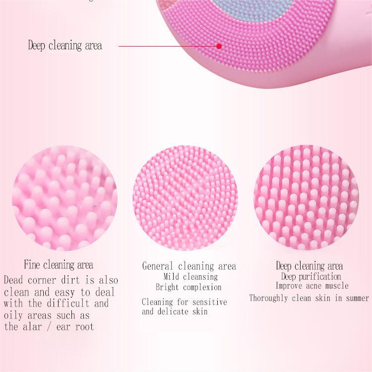 Electric Silicone Facial Cleansing Brush