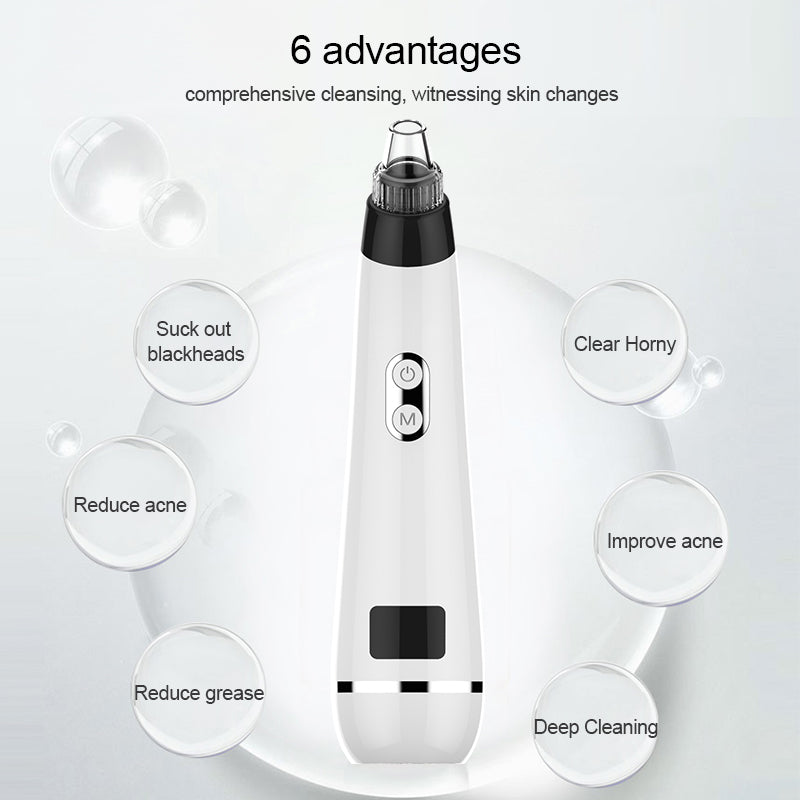 Portable rechargeable electric vacuum blackhead removal tool kit