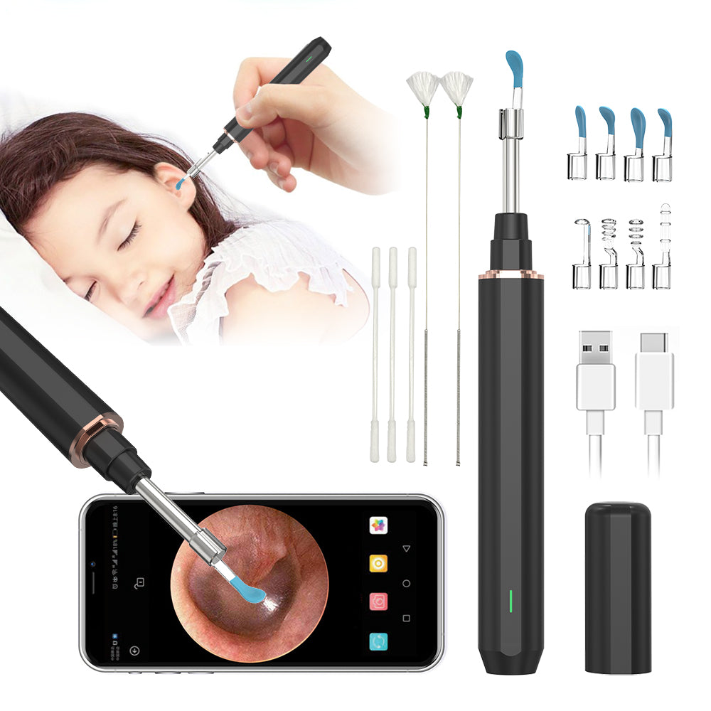 Ear Wax Removal with 8 Pcs Ear Set & Camera & Light & 8 Ear Spoon