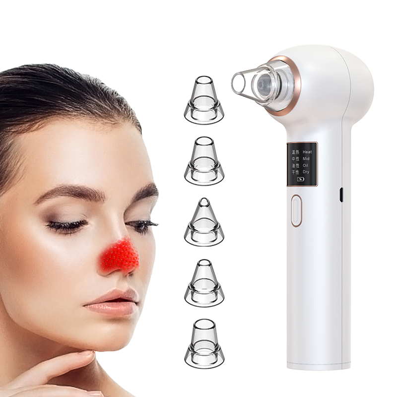 Blackhead Remover Vacuum Equipped with 5 Tips